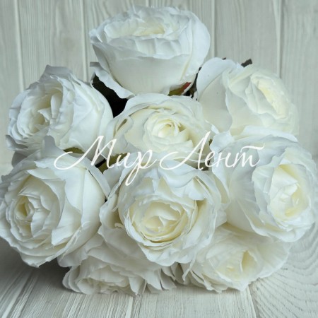 Букет розы (С30481), 48 см, белый, шт.