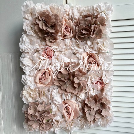 Квітковий коврик (квітковий мікс), 40х60 см, кавовий, шт.