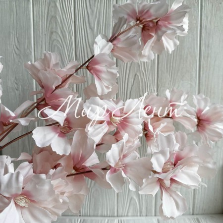 Ветка гардении, 112 см, нежно-розовая, шт.