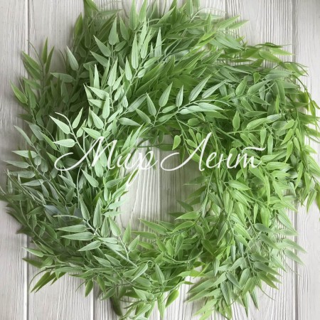 Свисающая ветка ивы, 86 см, светло-зеленый с белым, шт.