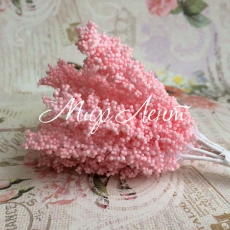 Травка-паличка, 10 см, рожева, упаковка 144 шт.