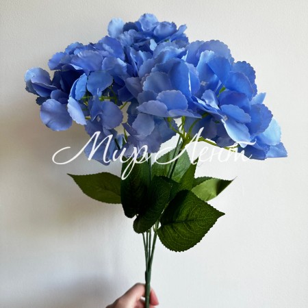 Букет гортензии, 48 см, голубая, шт.