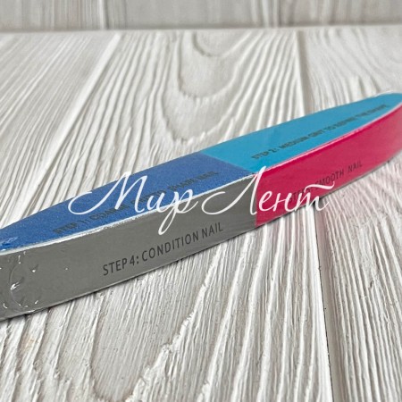 Пилочка для маникюра, шлифовки, 17 см, сине-бирюзовая, шт.