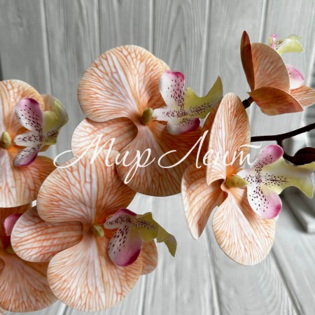 Гілка орхідеї, 110 см, персикова, шт.