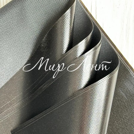 Пленка с перламутром "Сияние", 58х58 см, черная, упаковка 20 шт.