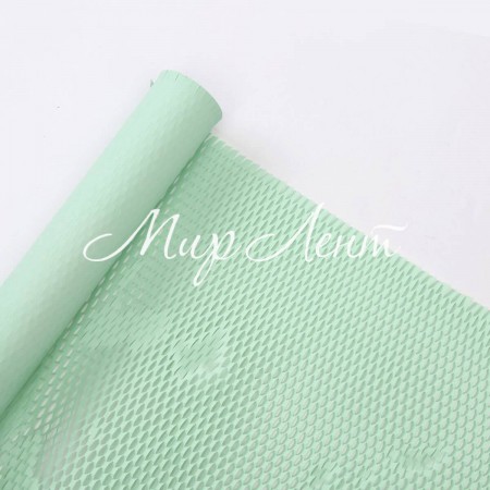 Перфорированная бумажная сетка, 50 см, мятная, рулон 9,2 метра