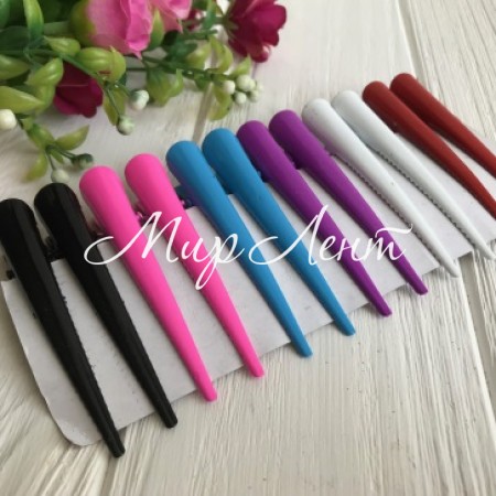 Заколка стрела, 7,5 см, цветной микс (глянец), упаковка 12 шт.