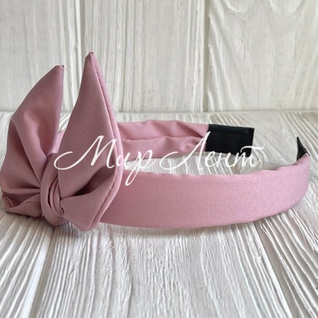 Обруч софт солоха однотонный, 2,5 см, пудровый, шт.