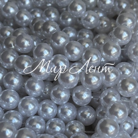 Жемчуг на нити Vip, 12 мм, белый, упаковка 500 г