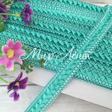 Тесьма самоса, 1,8 см, мятная, моток 18 м