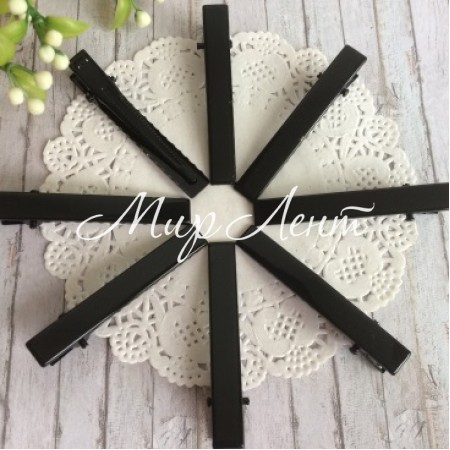 Крокодил черный (метал), 5,6 см, упаковка 500 шт.