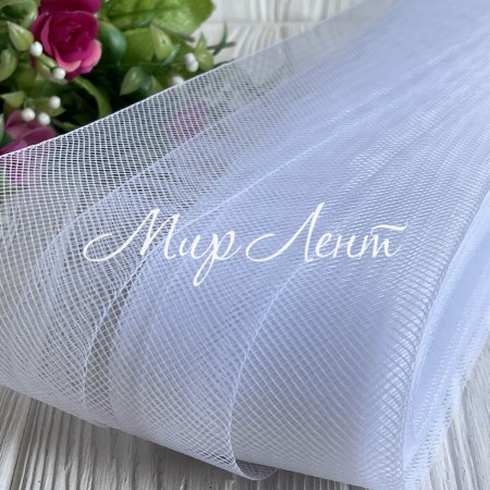 Регилін матовий, 6 см, білий, рулон 23 м