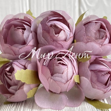 Піон закритий (комбінований), 4х9 см, світло-баклажановий, упаковка 36 шт.