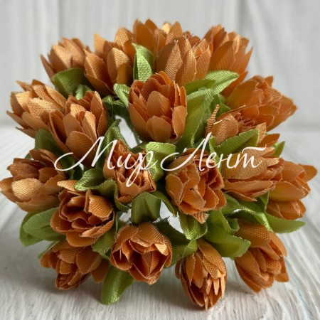 Подснежник, 2 см, ярко-золотой, пучек из 20 цветочков