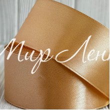 Атлас 5 см, бежевый, рулон 33 м