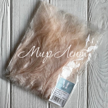 Перья (D30201), персиковое, 10-13 см, упаковка 100 шт.