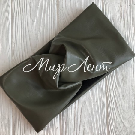 Повязка экокожа (флис), 12 см, хаки, шт.