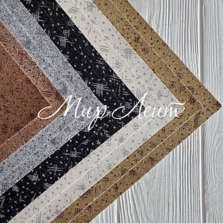 Экокожа (19011302), 20х30 см, узор с глиттером, упаковка 10 шт.