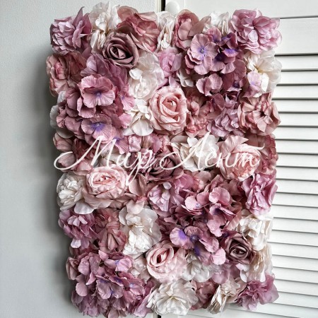 Цветочный коврик (цветочный микс), 40х60 см, розово-пудровый, шт.