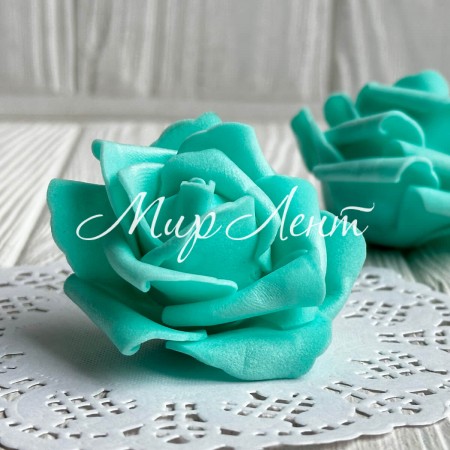 Бутон троянди, 5 см, морська хвиля, упаковка 100 шт.