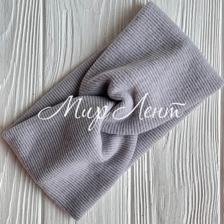 Повязка ангора рубчик New, 11х21 см, светло-серая, шт.