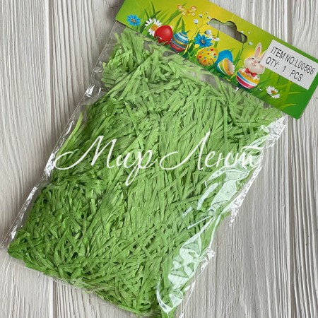 Наполнитель бумажный (L00566), светло-зеленый, упаковка 25 г