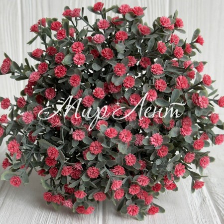 Зелень гіпсофіли (букет), 30 см, світло-червоний, 10 шт.