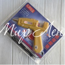 Клеевой пистолет с переключателем мощности, под стержни 11 мм, мощность 100/250 W, желтый, шт.