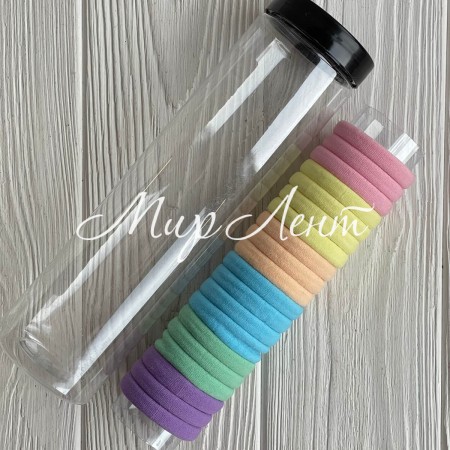 Резинка нейлон (колба), 4 см, пастельный микс, упаковка 20 шт.