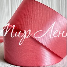 Атлас 5 см, лососевый, рулон 33 м