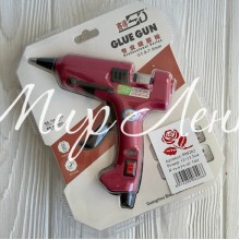 Клеевой термопистолет с переключателем мощности, 15/35 W, под стержни 7 мм, бордовый, шт.