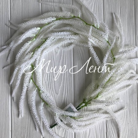 Свисающая ветка цветения плакучей ивы, 94 см, белый, шт.