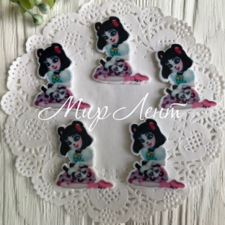 Кабошон Enchantimals, 3,5 см, з пандою, упаковка 25 шт.