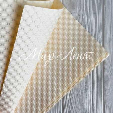 Влагостойкая текстурированная бумага, 53х53 см, молочный, упаковка 10 шт.