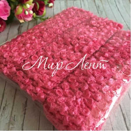 Повязка ажурная плотная, 4 см, малиновая, упаковка 12 шт.