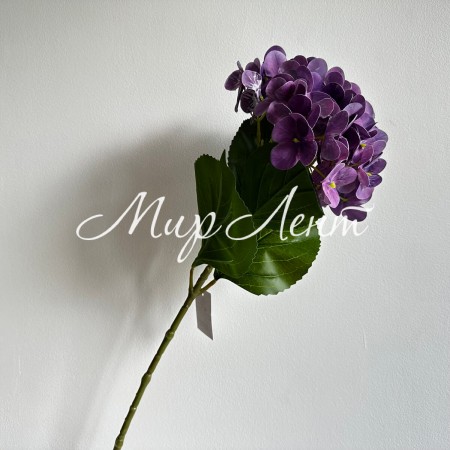 Ветка гортензии (С30542), 66 см, темно-фиолетовая, шт.