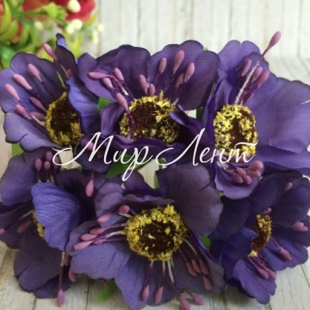 Мак, 4 см, темно-фіолетовий, упаковка 60 шт.