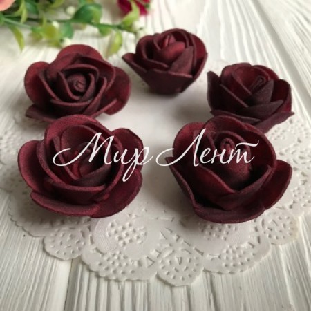 Бутон троянди 3 см, бордовий, упаковка 500 шт.