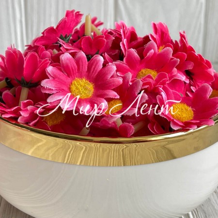 Бутон ромашки, 4 см, малиновий, упаковка 200 шт.