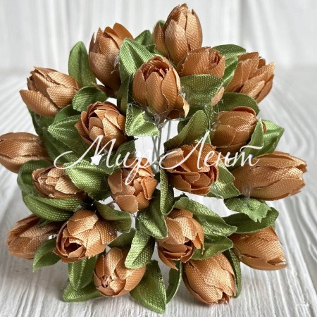 Подснежник, 2 см, насыченно-золотой, пучек из 20 цветочков