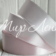 Атлас 2,5 см, нежно-розовый, рулон 33 м