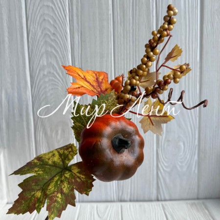 Осенняя веточка (С30534), 40 см, оранжевая, шт.