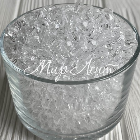 Кришталь, 8 мм, прозорий круглий (пластик), упаковка 500 г