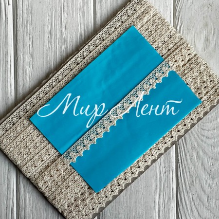 Кружево вязане (D30098 / 2774), 1,5 см, молочне, рулон 13 м