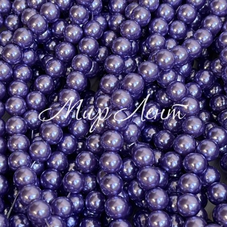 Жемчуг на нити Vip, 8 мм, фиолетовый, упаковка 500 г