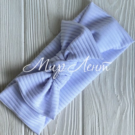 Повязка мустанг (широкая полоска) с бантом, 20х9 см, белый, шт.