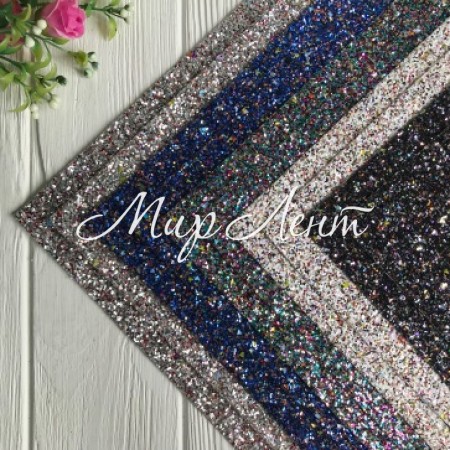 Екокожа блиск (1850332), 20х30 см, паєтки-трикутнички, упаковка 10 шт.