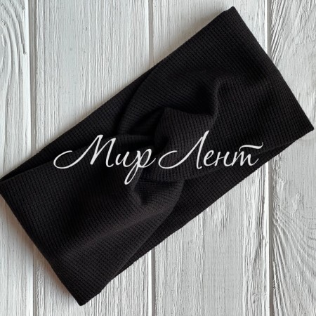 Повязка вафелька доросла, 22х11 см, чорна, шт.