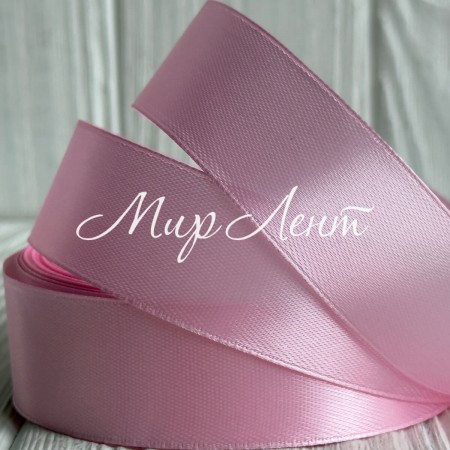 Атлас 2,5 см, розово-лиловый, рулон 33 м