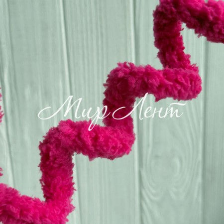 Плюшевая проволока (C10001), 20ммх100 см, малиновая, упаковка 5 шт.